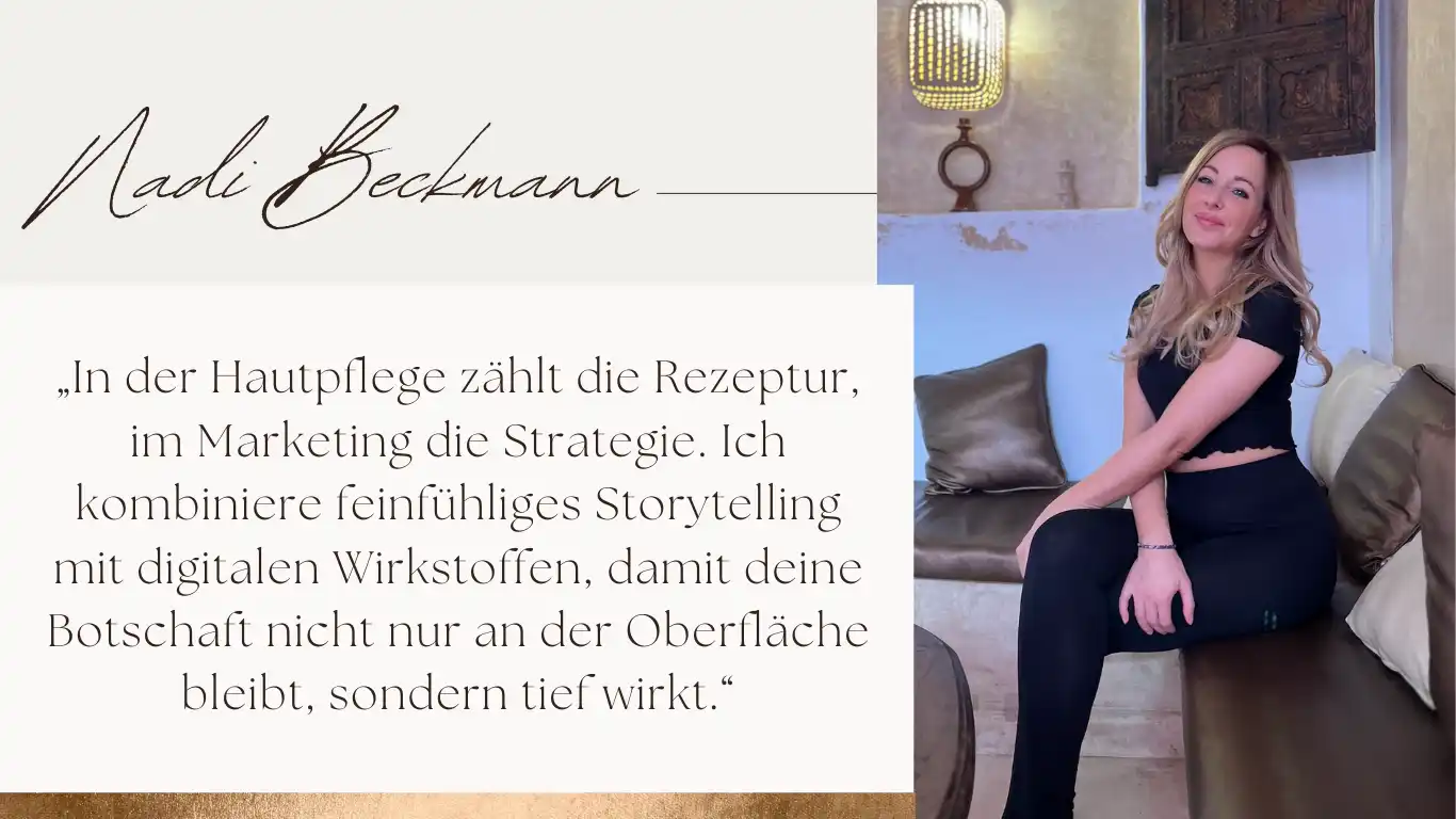 Portrait von Nadi Beckmann als Beauty Expertin und Content Creator