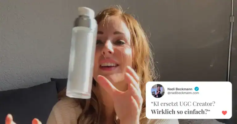 UGC Beauty Marketing Nadi Beckmann Köln - KI ersetzt keine echten Erfahrungsberichte